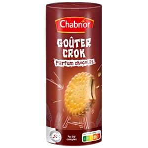 Biscuits Goûter Crok fourrés ronds chocolat