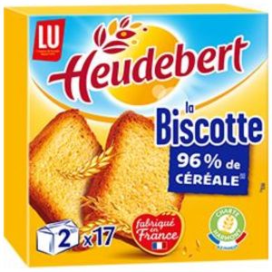 Biscotte 96% de céréale Heudebert