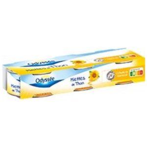 Miettes de thon à l'huile de tournesol