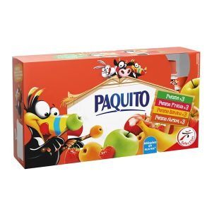 Compotes allégées en sucres Pomme/Fraise/Banane/Abricot