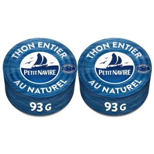 Morceaux de thon entier au naturel