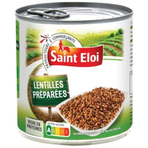 Lentilles préparées